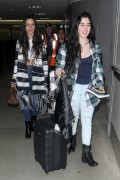 Camila Cabello & Lauren Jauregui (Fifth Harmony) - leaving the LAX in Los Angeles 1/6/2015