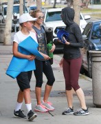 Reese Witherspoon and Naomi Watts leave a yoga class, Los Angeles, July 12 2016