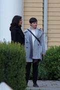 Lana Parrilla and Ginnifer Goodwin on the set of "Once Upon A Time", Canada, July 12 2016