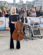 Louisa Johnson and Grace Chatto perform on "Good Morning Britain", ITV Studios, London, July 15 2016