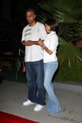 Eva Longoria & Tony Parker @ Stir on the phone before Coldplay concert in Inglewood on July 15, 2008