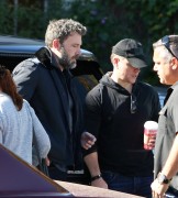 Ben Affleck and Matt Damon stop by a studio in Los Angeles on November 29, 2016