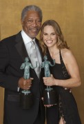Хилари Суэнк, Морган Фриман (Morgan Freeman, Hilary Swank) Screen Actors Guild Awards Portraits by Kevin Mazur (2хHQ) 4360b4518686217